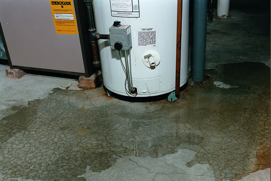 Water heater flood dried in a Palmetto garage in Palmetto, GA