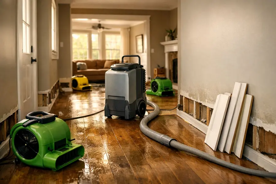 Drying equipment set in a Palmetto, GA home